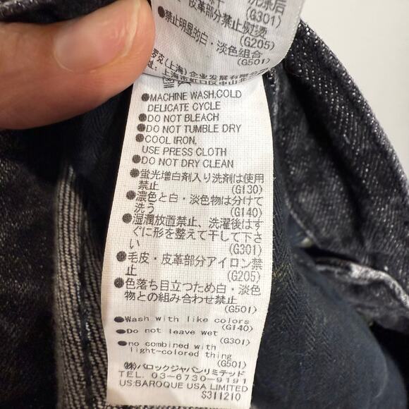 Moussy Vintage Faded Black Prichard Skinny Cropped Ankle Jeans Sz 26 - Picture 8 of 14